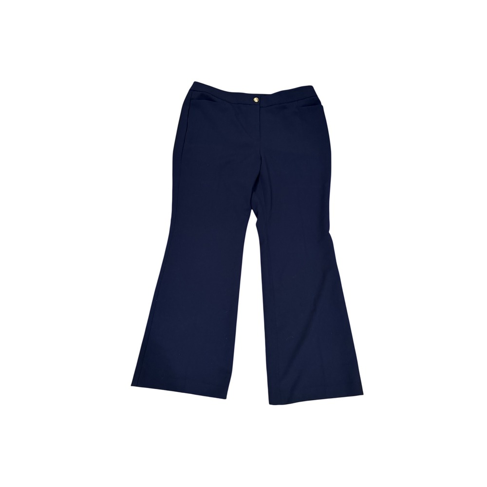 TALBOTS‎ Providence Pant Navy Blue Size 14W Wide Leg Dress Pants